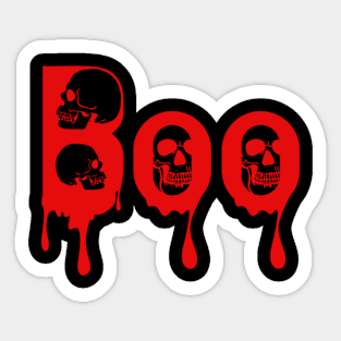 boo fun halloween skull Sticker